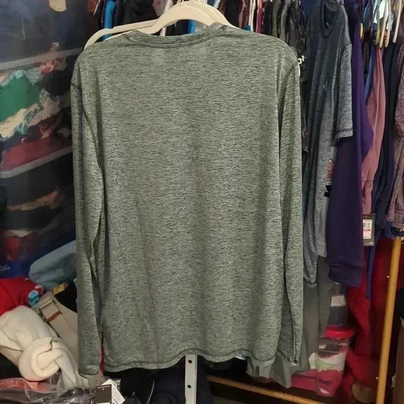 Adidas Men's Long Sleeve color green oxide - Picture 3 of 4